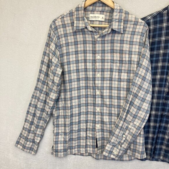 Lot of 2 Abercrombie & Fitch Soft Button Up Shirt Womens Medium M Lightweight - Picture 3 of 16